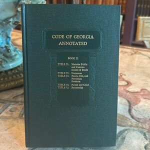 Code of Georgia Annotated. Book 22